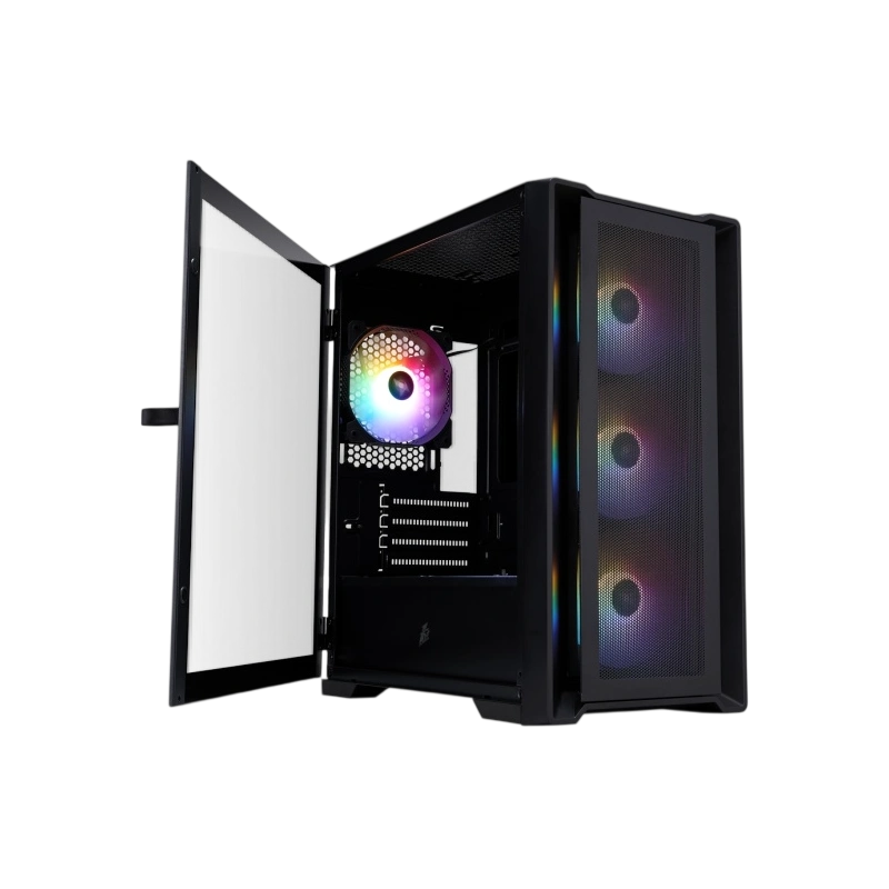 Компьютерный корпус 1STPLAYER TRILOBITE T4 MESH FRGB Black (T4-BK-4F1)