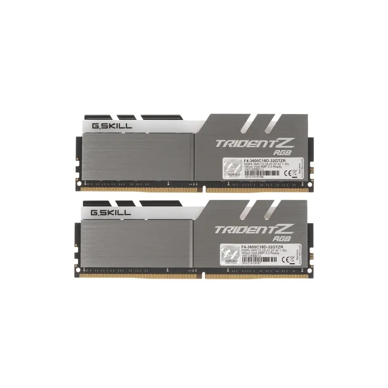 Оперативная память 32 Gb 3600 MHz G.Skill TRIDENT Z RGB (F4-3600C18D-32GTZR)