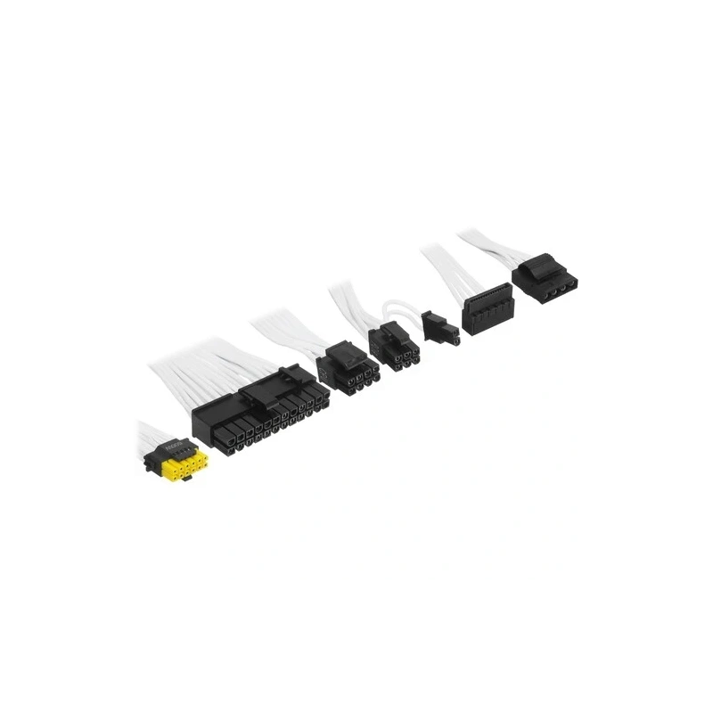 Блок питания MSI 850W MAG A850GL White (MAG-A850GL-PCIE5-WHITE) 16 Pin (PCIe 5.0 Connector Cable Details) документация, комплект кабелей, комплект крепежа