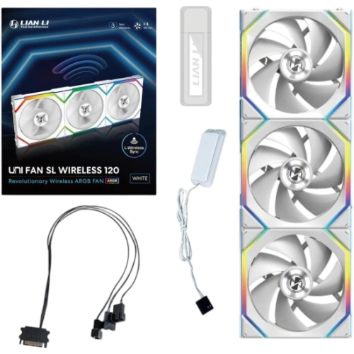 Комплект вентиляторов для корпуса Lian Li UNI FAN SL WIRELESS 120 ARGB White 12SL1W3W (G99.12SL1W3W.R0)
