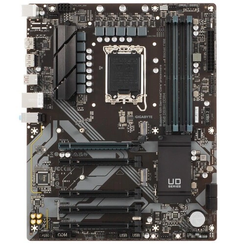 Материнская плата Gigabyte B760 DS3H DDR4 2 x кабель SATA, документация, задняя планка