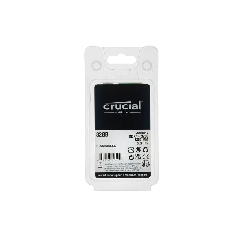 Оперативная память 32 Gb 3200 MHz CRUCIAL (CT32G4SFD832A)