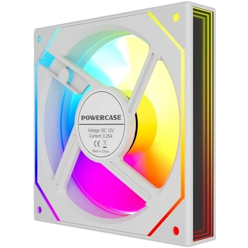 Вентилятор для корпуса Powercase (M52-12W ARGB) White