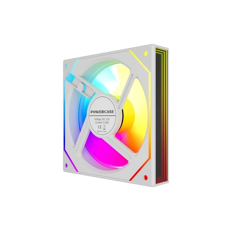 Вентилятор для корпуса Powercase (M52-12W ARGB) White