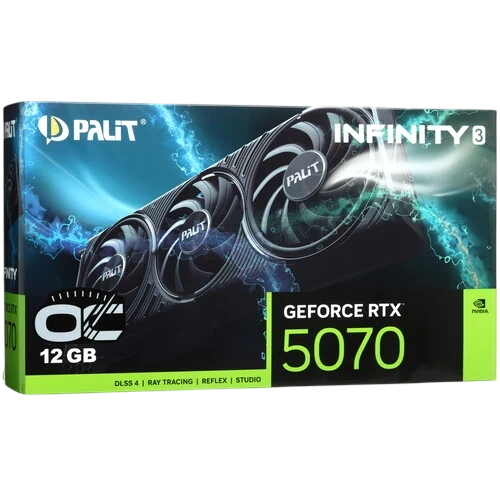 Видеокарта Palit (NE75070S19K9-GB2050S) GeForce RTX 5070 12GB INFINITY 3 OC