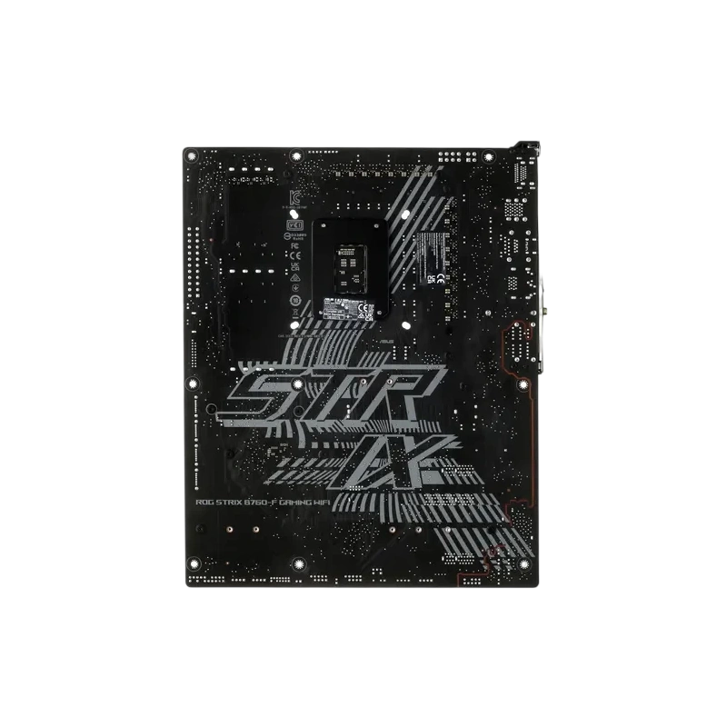 Материнская плата ASUS ROG STRIX B760-F GAMING WIFI (90MB1CT0-M1EAY0) 2 x кабель SATA, антенна Wi-Fi, брелок, документация, комплект наклеек, стяжки для кабелей