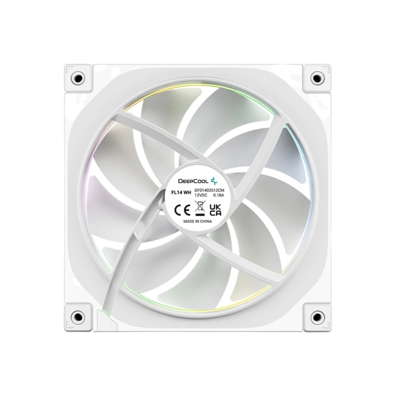 Вентилятор для корпуса Deepcool FL14 WH ARGB White