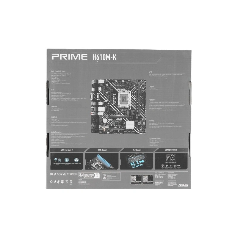 Материнская плата ASUS PRIME H610M-R-SI (90MB1GL0-M0ECY0)