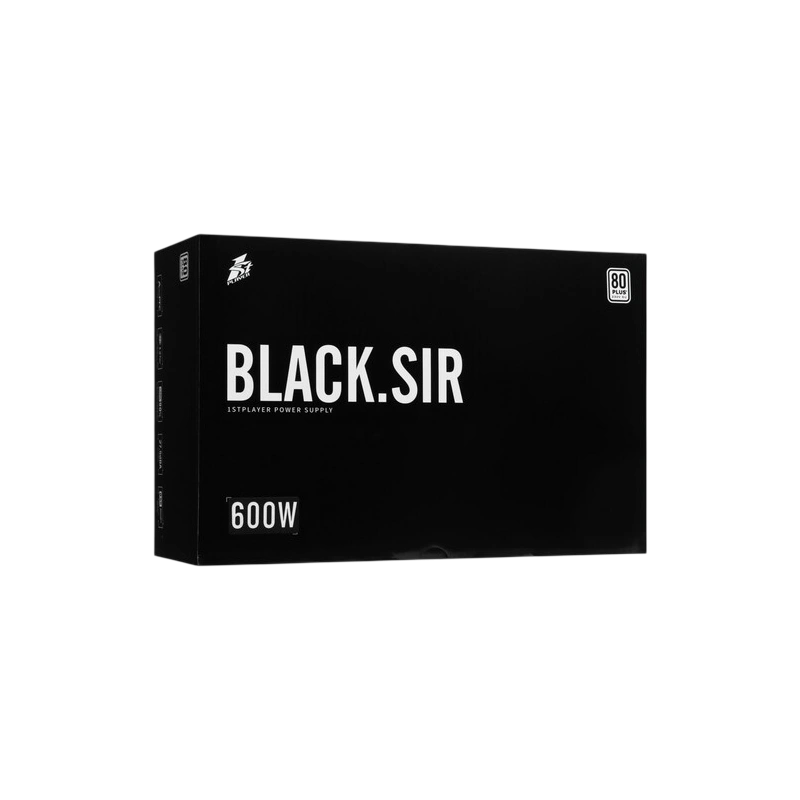 Блок питания 1STPLAYER 600W BLACK.SIR Black (PS-600BS) (SR-600W)