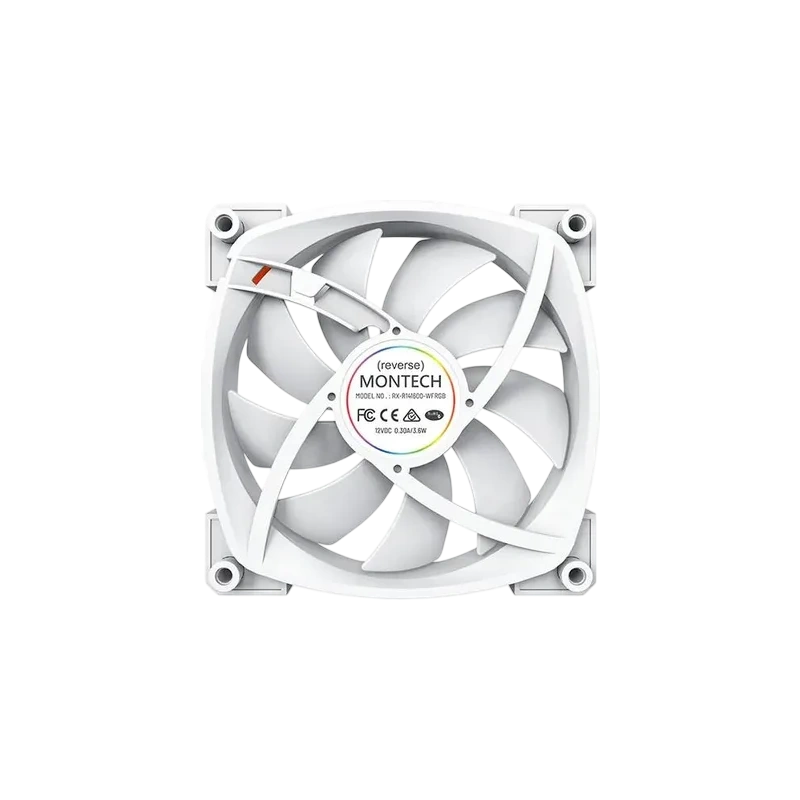 Вентилятор для корпуса Montech RX140 Reverse ARGB White (RX140W) PWM