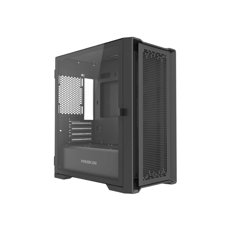 Компьютерный корпус Powercase ByteFlow Micro NF TG Black (CAMBNF-F0)