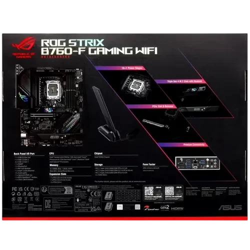 Материнская плата ASUS ROG STRIX B760-F GAMING WIFI (90MB1CT0-M1EAY0)