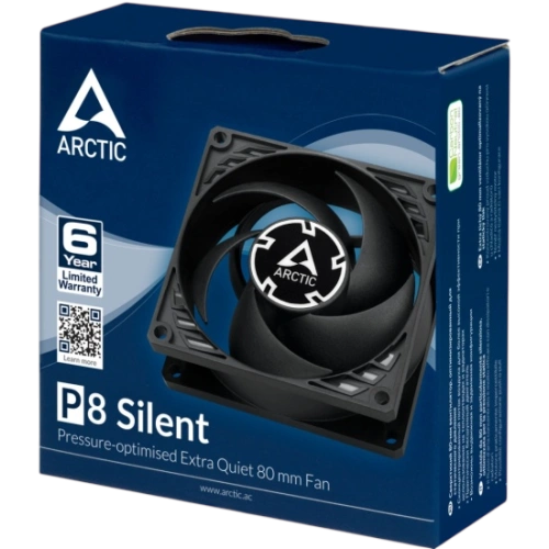 Вентилятор для корпуса Arctic Cooling ARCTIC P8 Silent Black/Black ACFAN00152A