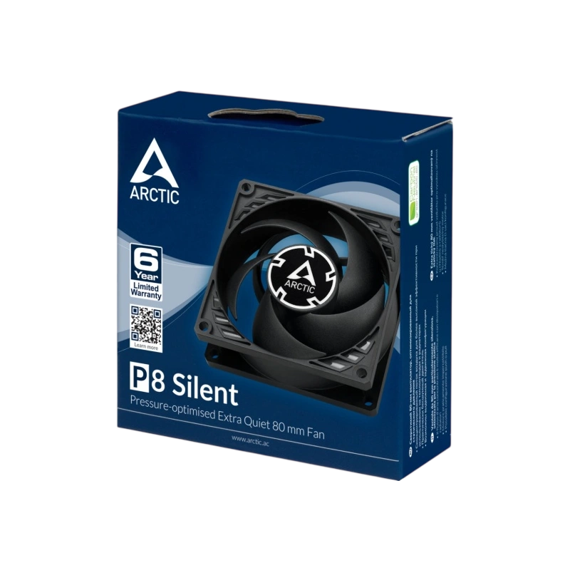 Вентилятор для корпуса Arctic Cooling ARCTIC P8 Silent Black/Black ACFAN00152A