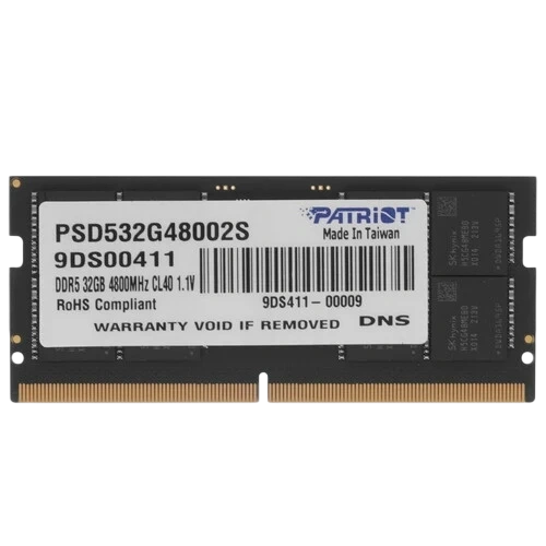 Оперативная память 32 Gb 4800 MHz PATRIOT (PSD532G48002S)