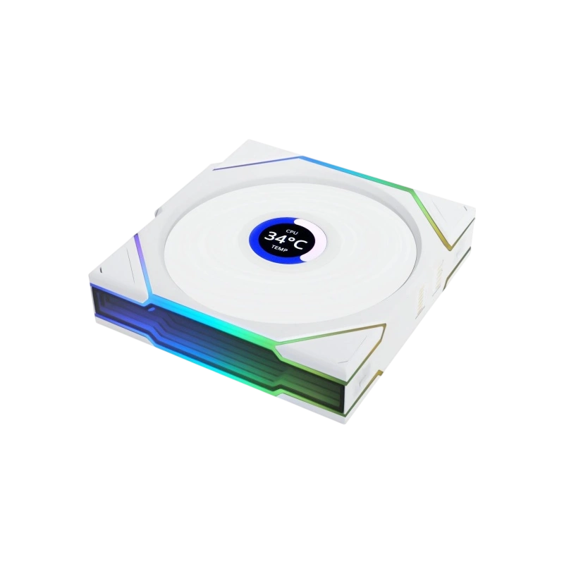 Вентилятор для корпуса Lian Li UNI FAN TL WIRELESS LCD 120 Reverse Blade 12RTLLCD1W1W ARGB White (G99.12RTLLCD1W1W.R0)