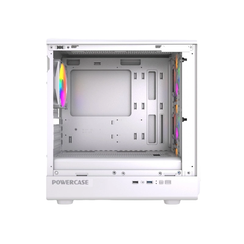 Компьютерный корпус Powercase Mistral Micro C4W ARGB White (CMMCW-A4)