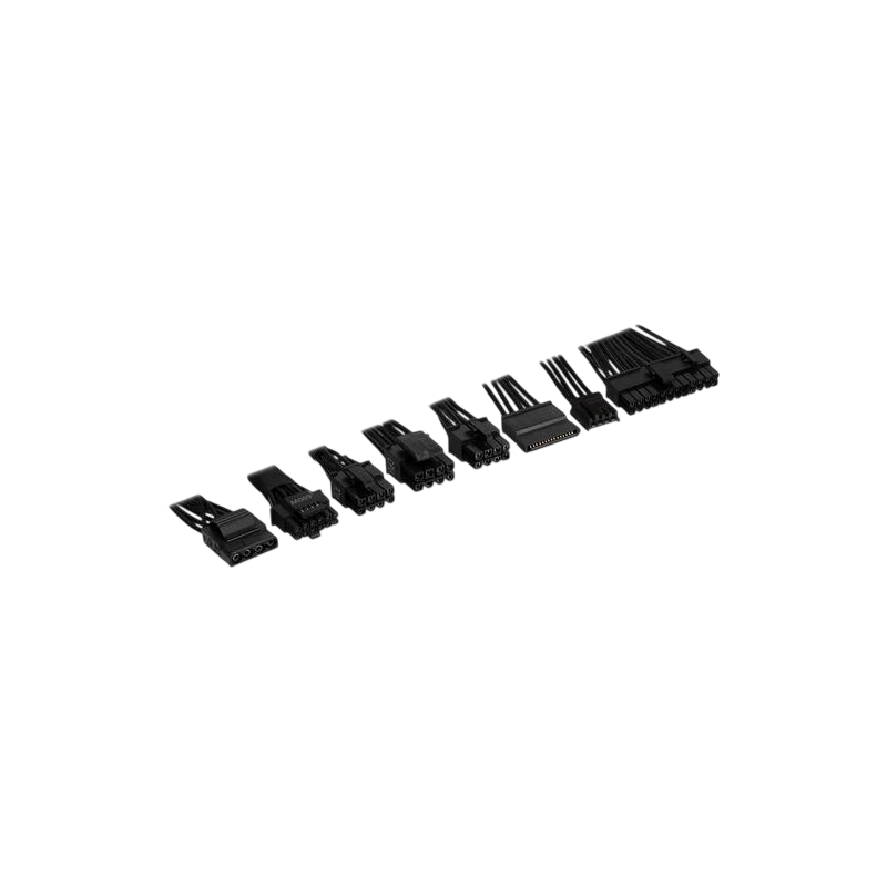 Блок питания MSI 1300W MEG Ai1300P (306-7ZP4A11-CE0) 16 Pin (PCIe 5.0 Connector Cable Details) держатели для кабелей, комплект кабелей, комплект крепежа