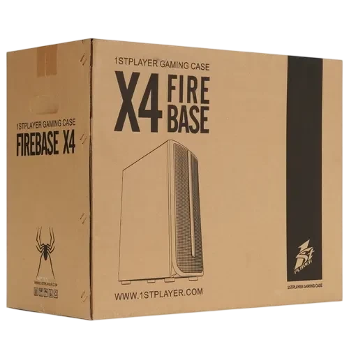 Компьютерный корпус 1STPLAYER FIREBASE X4 Black (X4-BK-4F1)
