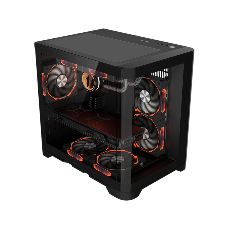 Компьютерный корпус 1STPLAYER UVIEW UV5 Black (UV5-BK)