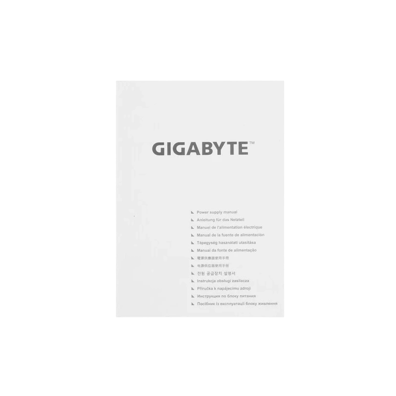 Блок питания Gigabyte 650W P650SS (GP-P650SS) документация