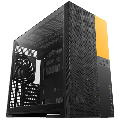 Компьютерный корпус Geometric Future Model 5 ARGB Vent Black Yellow with fans (1AM5VTBY01100)