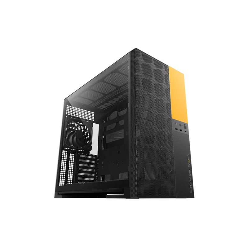 Компьютерный корпус Geometric Future Model 5 ARGB Vent Black Yellow with fans (1AM5VTBY01100)