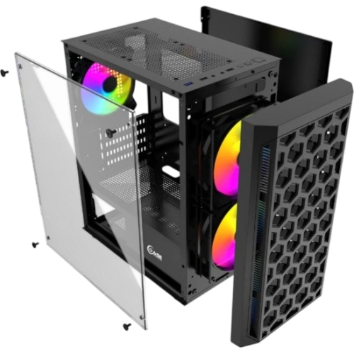 Компьютерный корпус Powercase Mistral Micro T3B Black (CMIMTB-L3)