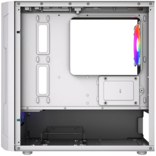 Компьютерный корпус Powercase Mistral Micro D3W TG ARGB V2 White (CMMDW-A3-V2)