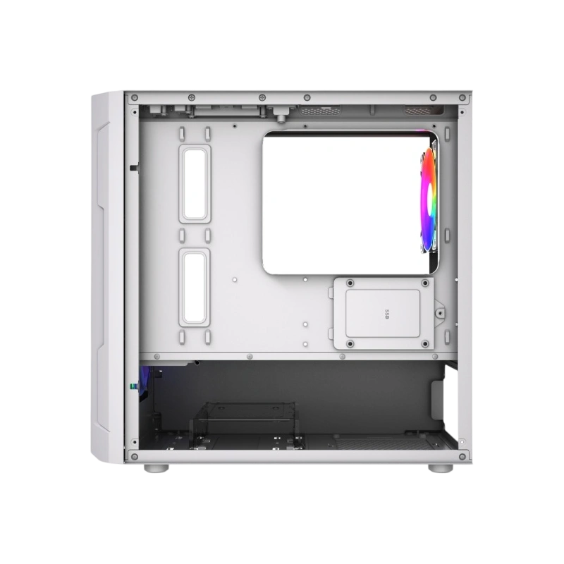 Компьютерный корпус Powercase Mistral Micro D3W TG ARGB V2 White (CMMDW-A3-V2)