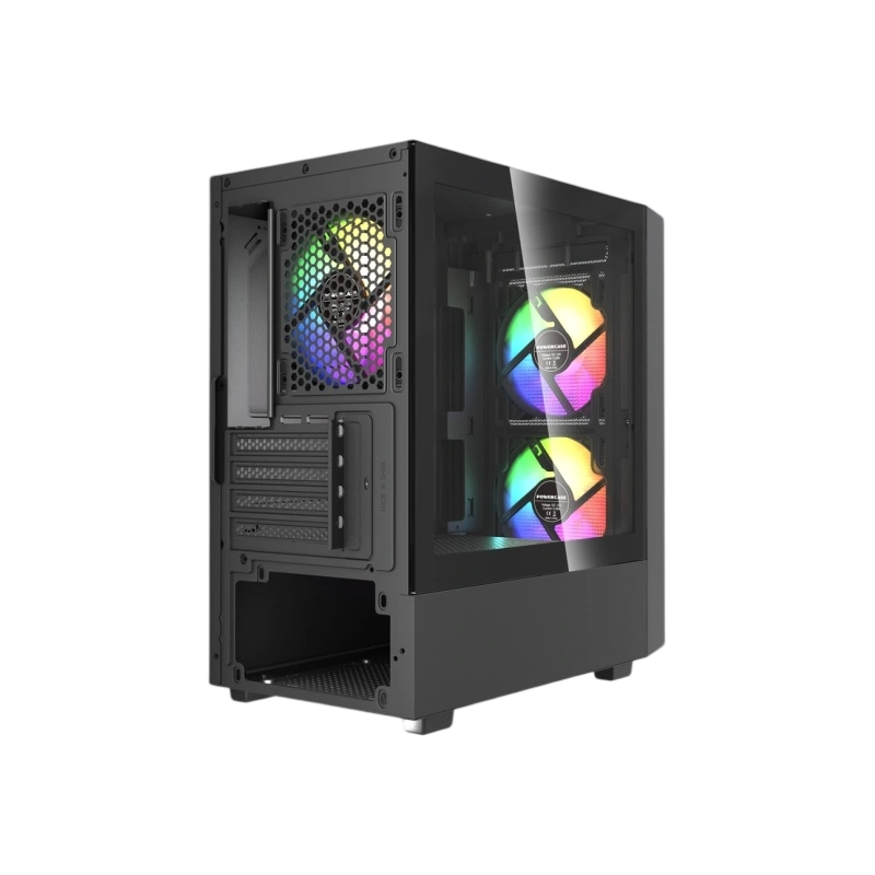 Компьютерный корпус Powercase Mistral SM02 TG FRGB Black (CMMSM02B-L3)