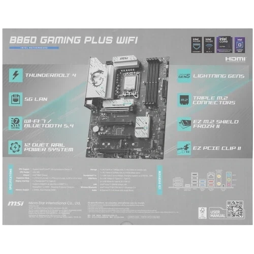 Материнская плата MSI B860 GAMING PLUS WIFI