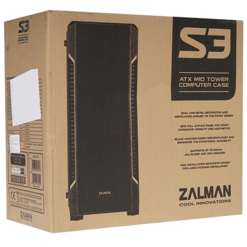 Компьютерный корпус Zalman S3 Black
