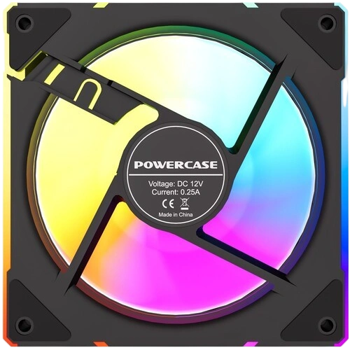 Вентилятор для корпуса Powercase (M61-12 ARGB) Black комплект крепежа