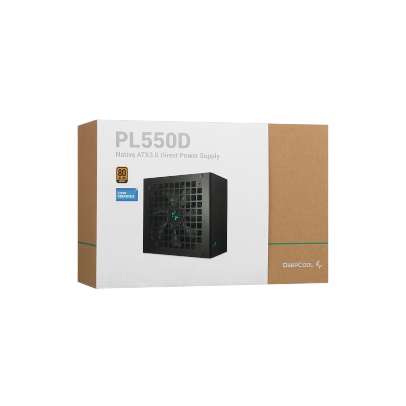 Блок питания Deepcool 550W PL550D (R-PL550D-FC0B-WDEU-V2) 16 Pin (PCIe 5.0 Connector Cable Details) документация, комплект крепежа
