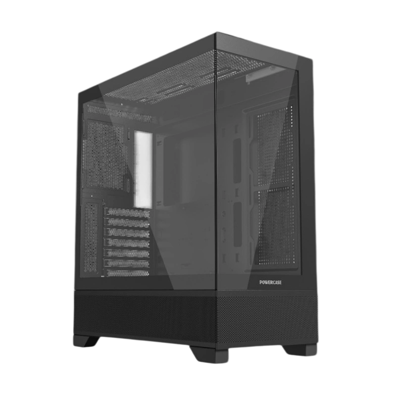 Компьютерный корпус Powercase LUMINOUS TG Black (CLB-L0)