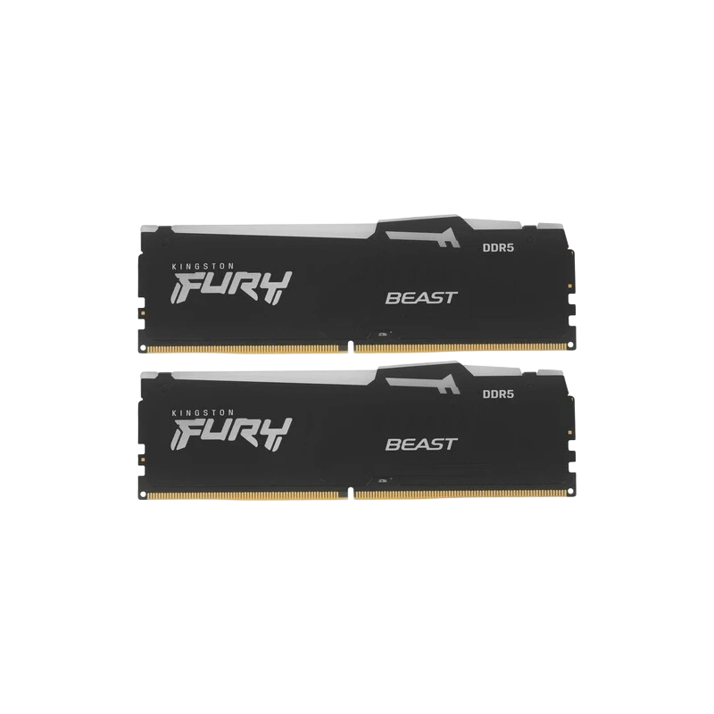 Оперативная память 64 Gb 6000 MHz Kingston FURY Beast RGB Black (KF560C36BBE2AK2-64)