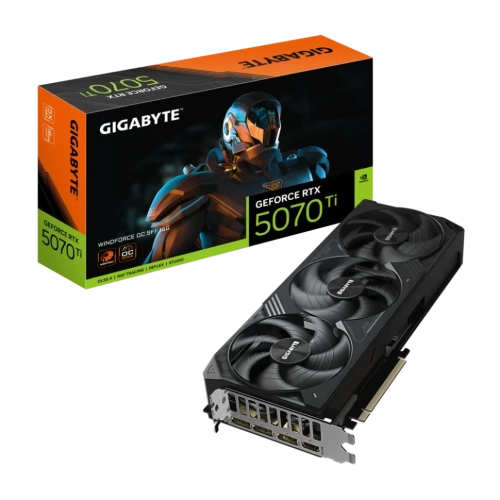 Видеокарта Gigabyte (GV-N507TWF3OC-16GD) GeForce RTX 5070 Ti 16GB WINDFORCE SFF OC