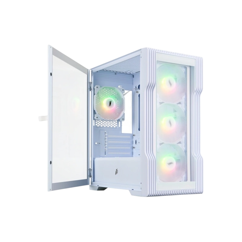 Компьютерный корпус 1STPLAYER TRILOBITE T3-G ARGB White (T3-G-WH-4F7-W)