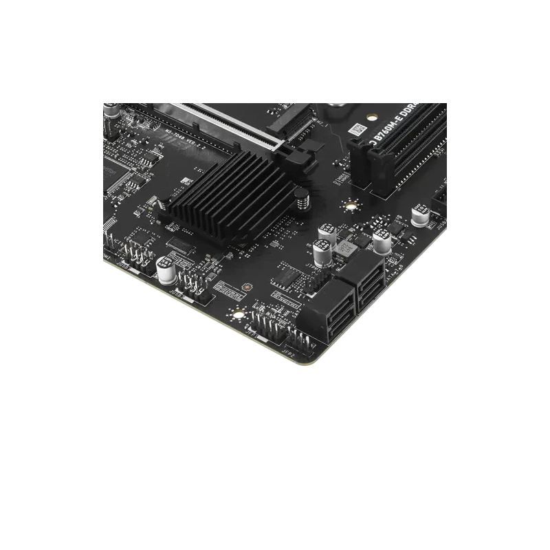 Материнская плата MSI PRO B760M-E DDR4 документация, задняя планка, кабель SATA, крепеж для разъема M.2
