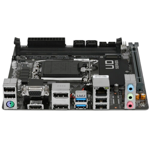 Материнская плата Gigabyte H610I документация, задняя планка