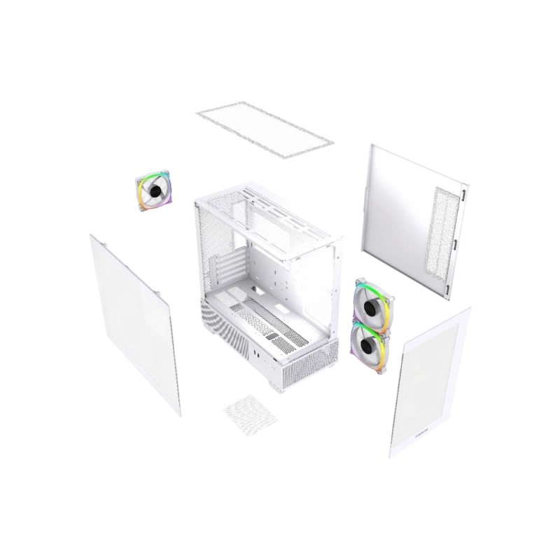 Компьютерный корпус Powercase Vision Micro M3W TG ARGB White (CVMMW-A3)