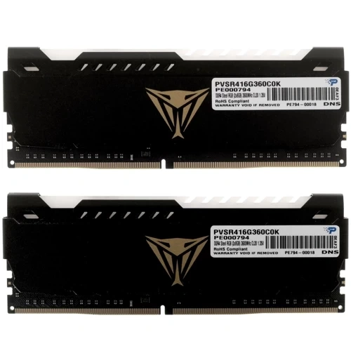 Оперативная память 16 Gb 3600 MHz PATRIOT (PVSR416G360C0K)