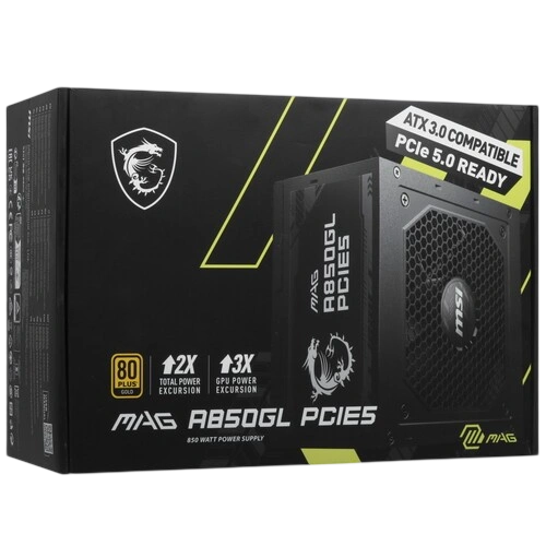 Блок питания MSI 850W MAG A850GL (306-7ZP8A11-CE0) 16 Pin (PCIe 5.0 Connector Cable Details) документация, комплект кабелей