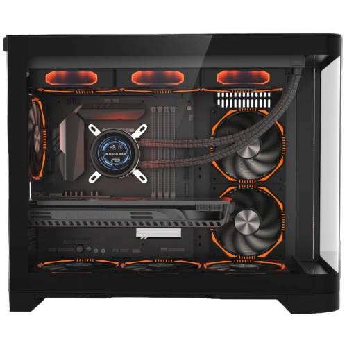 Компьютерный корпус 1STPLAYER UVIEW UV6 Black (UV6-BK)