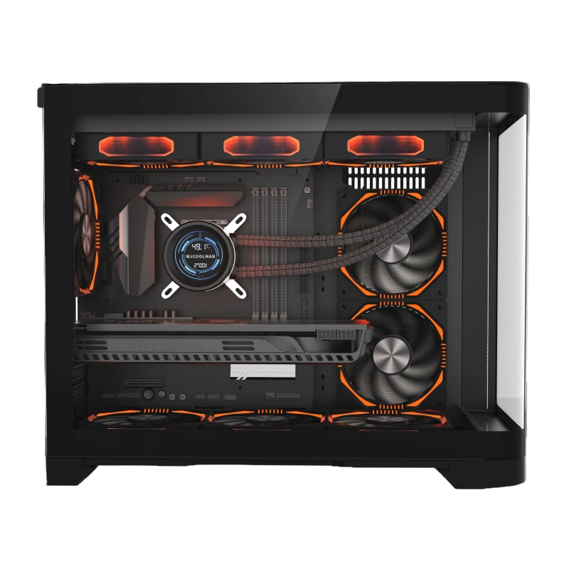 Компьютерный корпус 1STPLAYER UVIEW UV6 Black (UV6-BK)