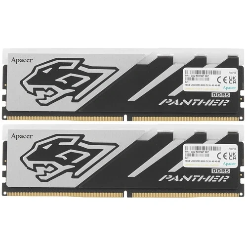 Оперативная память 32 Gb 6000 MHz Apacer Panther RGB OC Black/White (AH5U32G60C6229BAA-2)