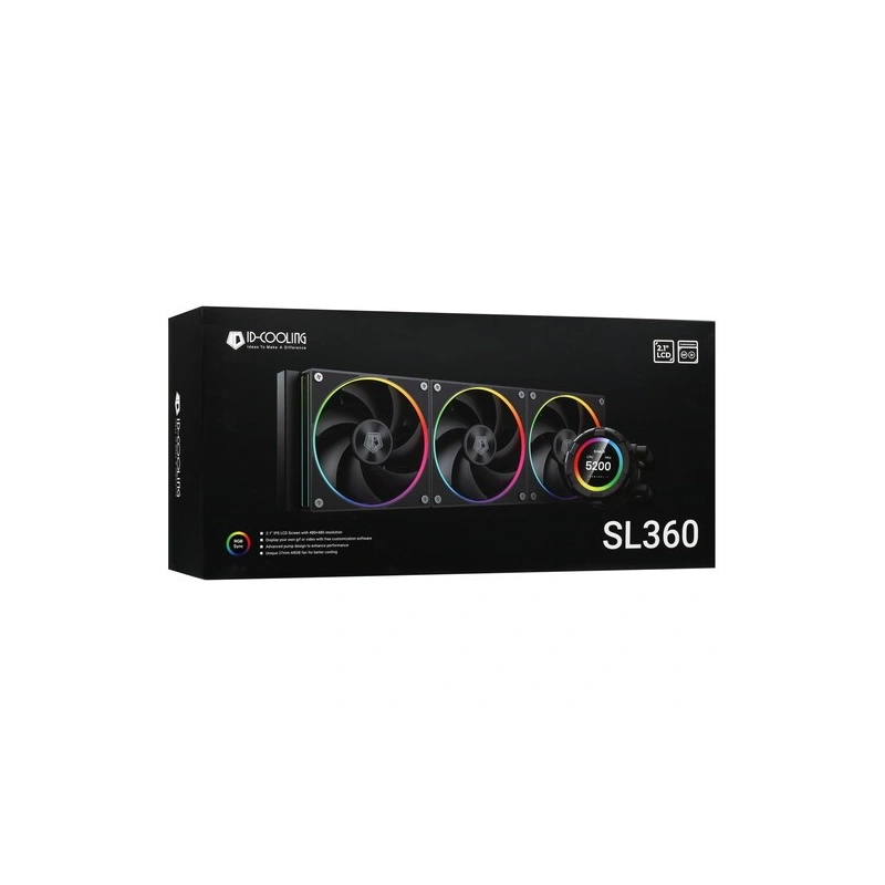 Система жидкостного охлаждения для процессора ID-COOLING SL360 Black