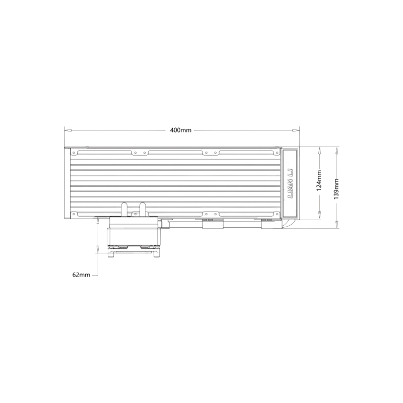 Система жидкостного охлаждения для процессора Lian Li HydroShift II LCD-S 360N White (G89.GHS2LCDS36NW.R0)
