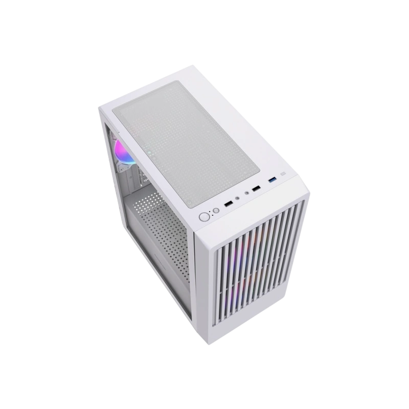 Компьютерный корпус Powercase Mistral SM07 TG ARGB White (CMMSM07W-A3)